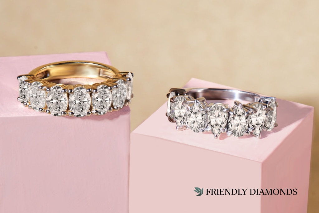 Lab Diamond Anniversary Rings